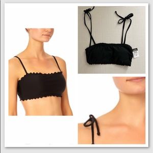 NEW RUE21 Black bralette straps bikini top Size XS